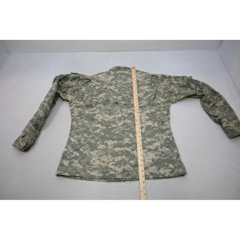 US Military ACU Field‎ Jacket Mens Medium Long Camo Digital UCP Tactical Good